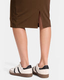 Dreamlux® High-Rise Slim-Fit Midi Work Skirt