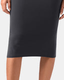 Dreamlux® High-Rise Slim-Fit Midi Work Skirt