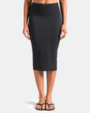 Dreamlux High-Rise Slim-Fit Midi Work Skirt