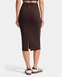 Dreamlux® High-Rise Slim-Fit Midi Work Skirt