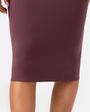 Dreamlux® High-Rise Slim-Fit Midi Work Skirt