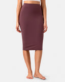 Dreamlux® High-Rise Slim-Fit Midi Work Skirt