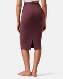 Dreamlux® High-Rise Slim-Fit Midi Work Skirt