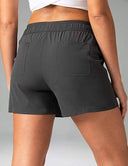 Essential Mid-Rise Casual Shorts w/ Adjustable Waistband 3.5"