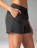 Essential Mid-Rise Casual Shorts w/ Adjustable Waistband 3.5"