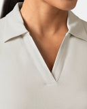 Sorona Sleeveless Crop Polo Tank – Slim-Fit