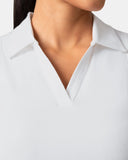 Sorona Sleeveless Crop Polo Tank – Slim-Fit