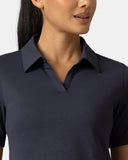 Sorona V-Neck Cropped Polo Shirt – Relaxed Fit
