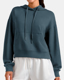 Velvra® Modal Cropped Pullover Hoodie - Gift