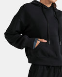 Velvra® Modal Cropped Pullover Hoodie