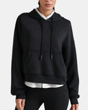 Velvra Modal Cropped Pullover Hoodie