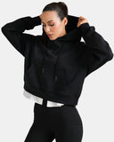 Velvra Modal Cropped Pullover Hoodie