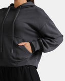 Velvra® Modal Cropped Pullover Hoodie