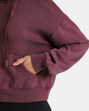 Velvra® Modal Cropped Pullover Hoodie