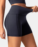 Dreamlux High Waisted No Front Seam 6" Biker Short w/ Pockets