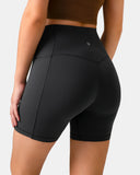Dreamlux High Waisted No Front Seam 6" Biker Short w/ Pockets