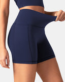 Dreamlux High Waisted No Front Seam 6" Biker Short w/ Pockets