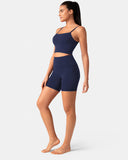 Dreamlux High Waisted No Front Seam 6" Biker Short w/ Pockets