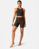 Dreamlux High Waisted No Front Seam 6" Biker Short w/ Pockets