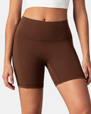 Dreamlux High Waisted No Front Seam 6" Biker Short w/ Pockets