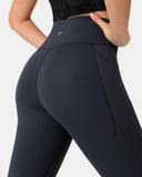 Dreamlux High Waisted No Front Seam 21" Workout Legging w/ Pockets