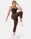 Dreamlux High Waisted No Front Seam 21" Workout Legging w/ Pockets
