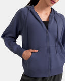 Velvra Modal Plush Soft Fleece Hoodie w/ Kangaroo Pocket
