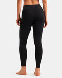 Fleece Lined No Front Seam 26.5" Thermal Leggings w/ Pockets