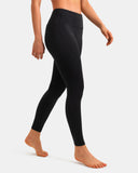 Fleece Lined No Front Seam 26.5" Thermal Leggings w/ Pockets