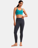 Fleece Lined No Front Seam 26.5" Thermal Leggings w/ Pockets