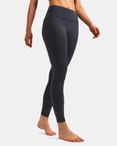 Fleece Lined No Front Seam 26.5" Thermal Leggings w/ Pockets