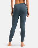Fleece Lined No Front Seam 26.5" Thermal Leggings w/ Pockets