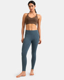 Fleece Lined No Front Seam 26.5" Thermal Leggings w/ Pockets