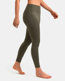 Fleece Lined No Front Seam 26.5" Thermal Leggings w/ Pockets