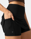 Dreamlux High Waisted Seamless Work Skirt w/ Built-in Shorts & Pockets