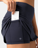 Dreamlux High Waisted Seamless Work Skirt w/ Built-in Shorts & Pockets