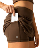 Dreamlux High Waisted Seamless Work Skirt w/ Built-in Shorts & Pockets