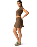 Dreamlux High Waisted Seamless Work Skirt w/ Built-in Shorts & Pockets