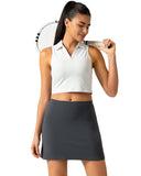 Dreamlux High Waisted Seamless Work Skirt w/ Built-in Shorts & Pockets