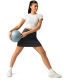 Dreamlux High Waisted Seamless Work Skirt w/ Built-in Shorts & Pockets