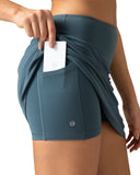 Dreamlux High Waisted Seamless Work Skirt w/ Built-in Shorts & Pockets
