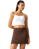 Dreamlux High Waisted Seamless Work Skirt w/ Built-in Shorts & Pockets