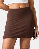 Dreamlux High Waisted Seamless Work Skirt w/ Built-in Shorts & Pockets
