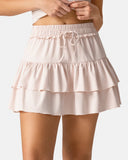 Sorona 3-Layer Ruffle Skirt w/ Built-In Anti-Exposure Short