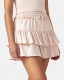 Sorona 3-Layer Ruffle Skirt w/ Built-In Anti-Exposure Short