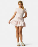 Sorona 3-Layer Ruffle Skirt w/ Built-In Anti-Exposure Short