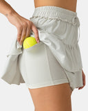 Sorona 3-Layer Ruffle Skirt w/ Built-In Anti-Exposure Short