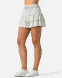 Sorona 3-Layer Ruffle Skirt w/ Built-In Anti-Exposure Short