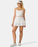 Sorona 3-Layer Ruffle Skirt w/ Built-In Anti-Exposure Short