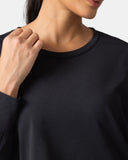 Sorona Oversized Long Sleeve Top w/ Twisted Open Back